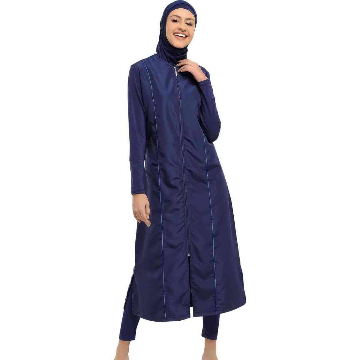 Long Micro Sleeves Burkini Muslim Swimwear Hijab Islamic Swimsuit Fashion Women Full Cover