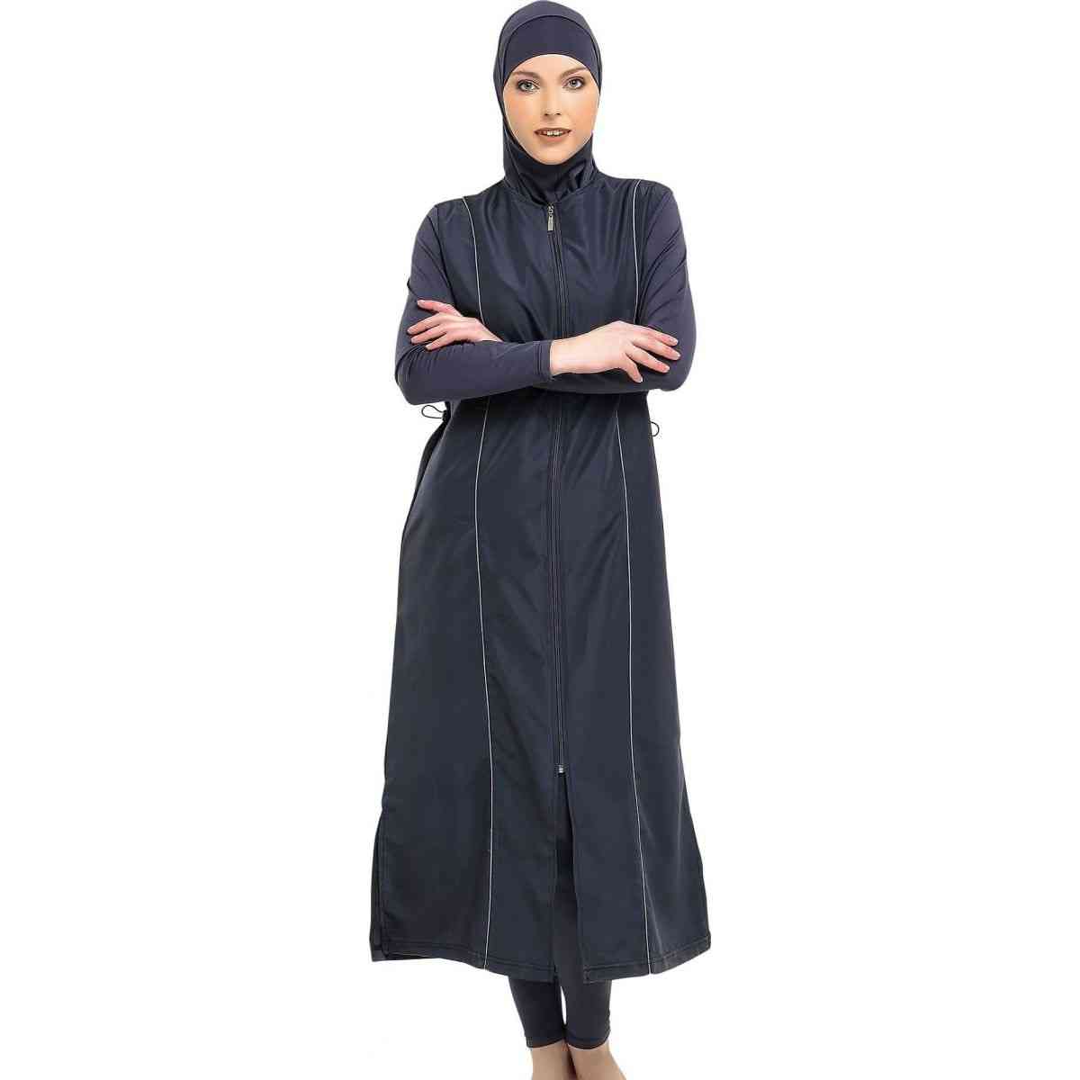 Dolgi mikro rokavi burkini muslimanske kopalke hidžab islamske kopalke modne ženske polno pokrivalo