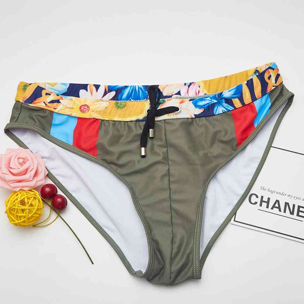 Men's Digital Print Swim Shorts & Bikini Swim Trunks