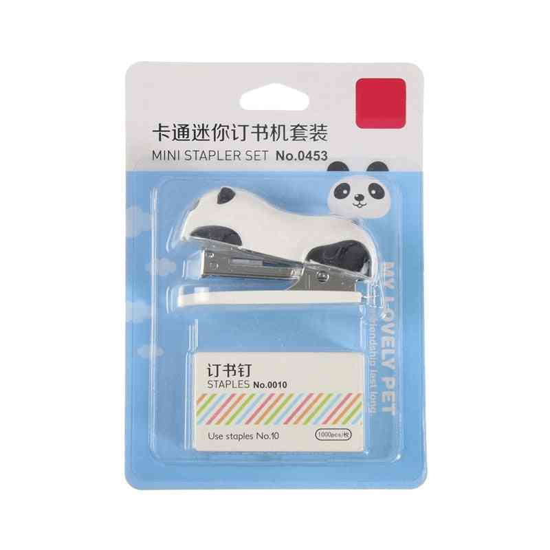 Mini Panda Cartoon Stapler