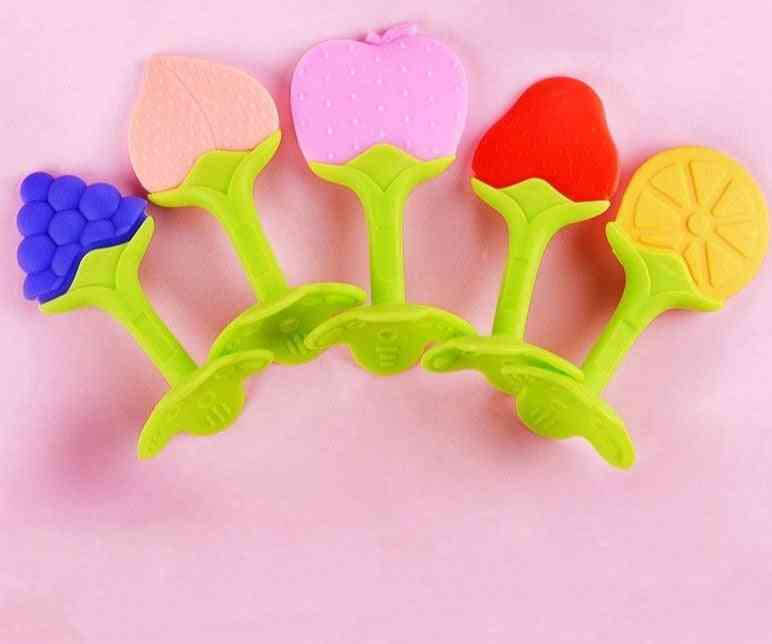 сладки плодни венци играчка за зъби, захапка бебешка форма упражнения за растеж на плодове за бебета