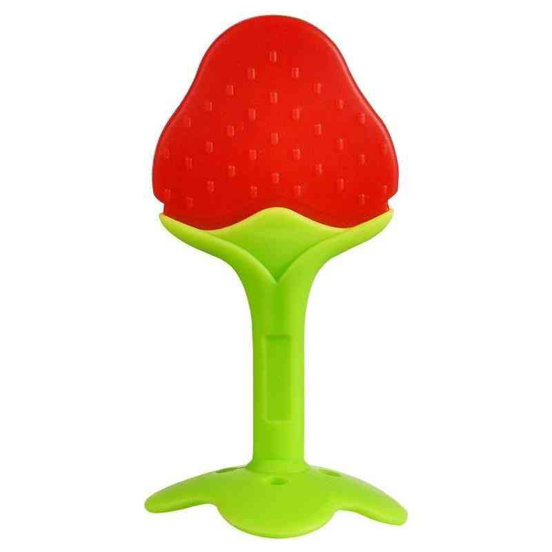 Cute Fruit Design, Silicon Gum's Growth And Exercises Teether Toy For Babies