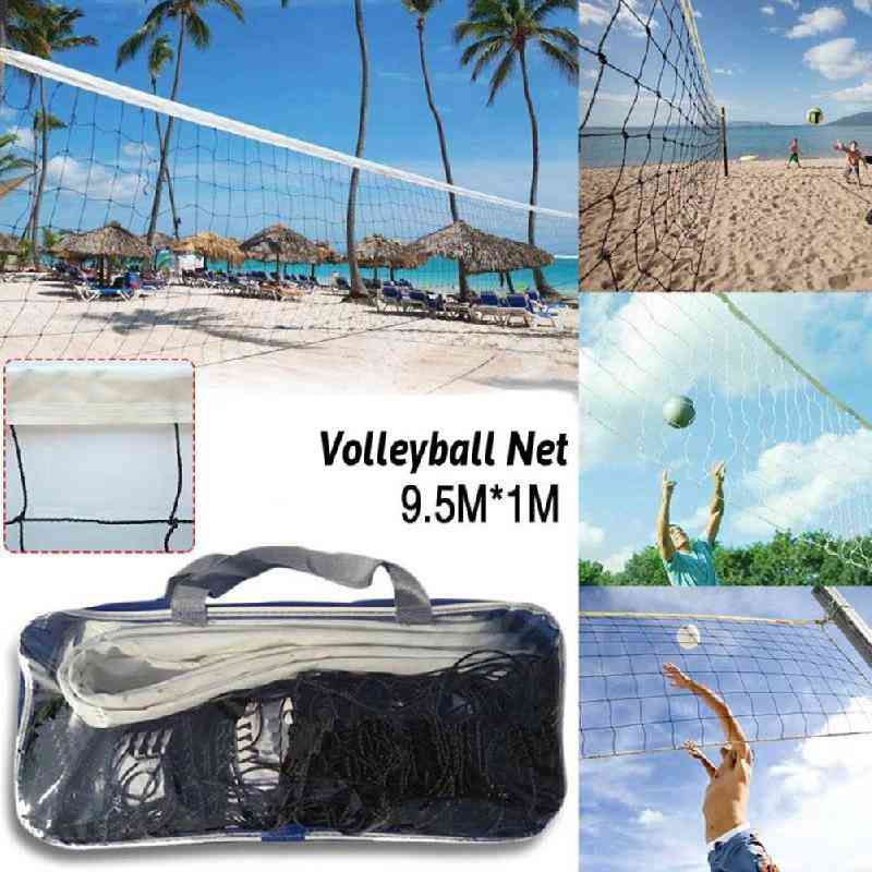 Red de voleibol para entrenamiento de práctica, estilo universal y material de polietileno Red de voleibol de playa (red de voleibol)