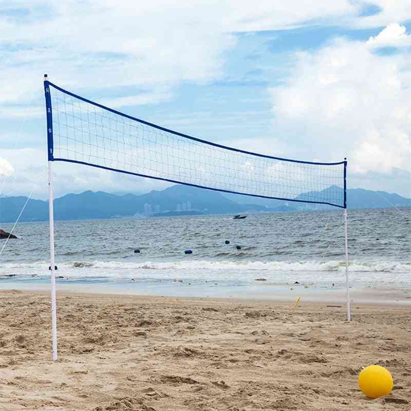 Red de voleibol de playa estándar, accesorios de entrenamiento de juegos de playa de reemplazo de balonmano de tenis