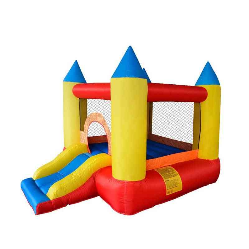 Großer aufblasbarer Bounce House-Jumper-Spielplatz Kinder spielen Castle Oxford Stoff Trampolin mit Slide Jumping Bouncer für Kinder