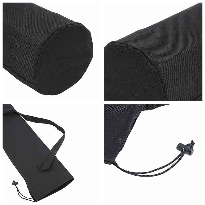 защитен капак против прах с презрамка за чадър, стълб за балдахин, статив, съхранение на въдица (81x19cm) (черен)