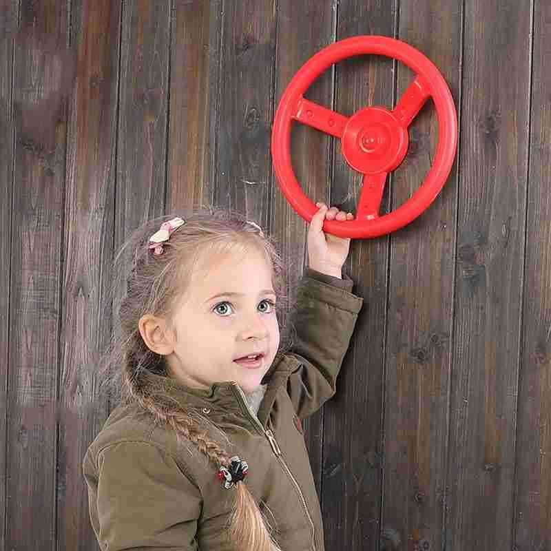 Petit volant pour enfants pour balançoires et aire de jeux (diamètre: 26,5 cm) - rouge