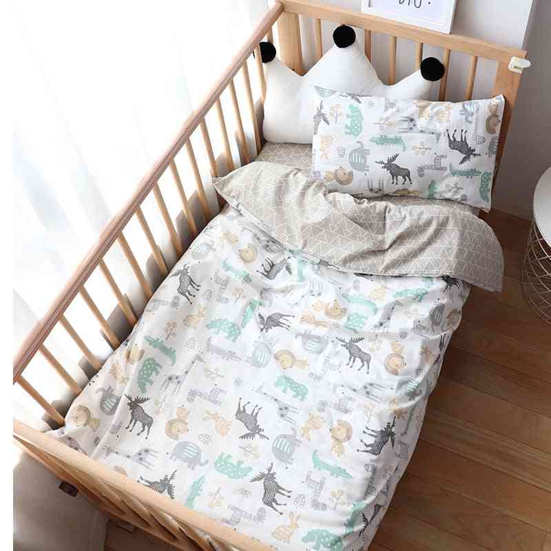 Babybettwäschesatz für Neugeborene, Sternenmuster-Kinderbettwäsche-Kissenbezugblatt