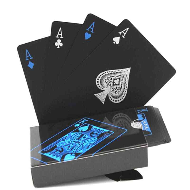 54 sztuk wodoodporne pcv czyste magiczne pudełko, zestaw plastikowych kart do gry - pokera klasyczne magiczne sztuczki narzędzie