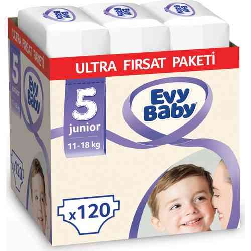 Evy Baby Diapers 5 Size Junior Ultra Occasion Pack