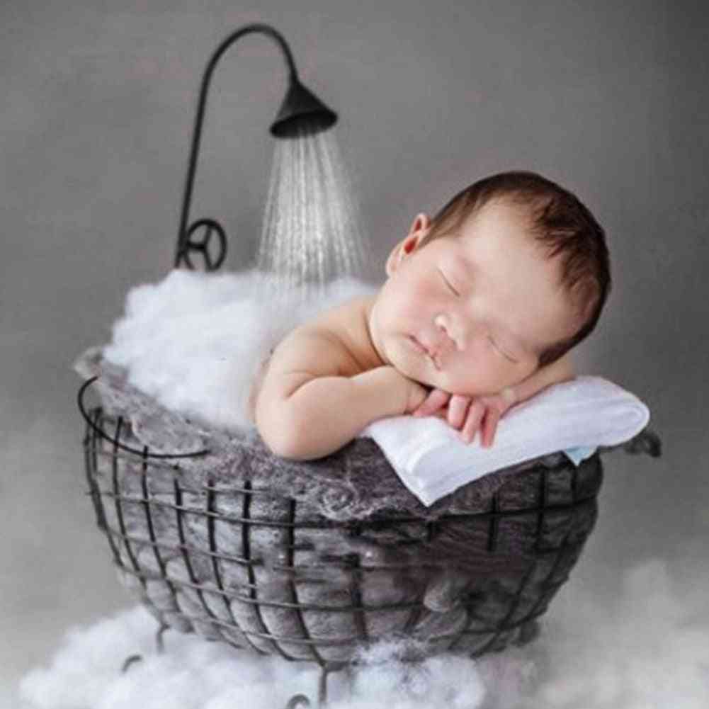 Babybadje fotografie prop roestvrij, pasgeboren ijzeren mand sofa uitgehold, uit poseren studio foto decora duurzaam stabiel