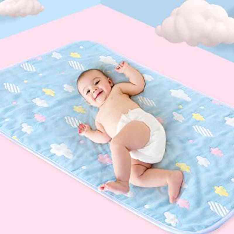 Tapis de couches pour berceau de bébé nouveau-né, coussin lavable imperméable d'impression de bande dessinée d'enfant en bas âge