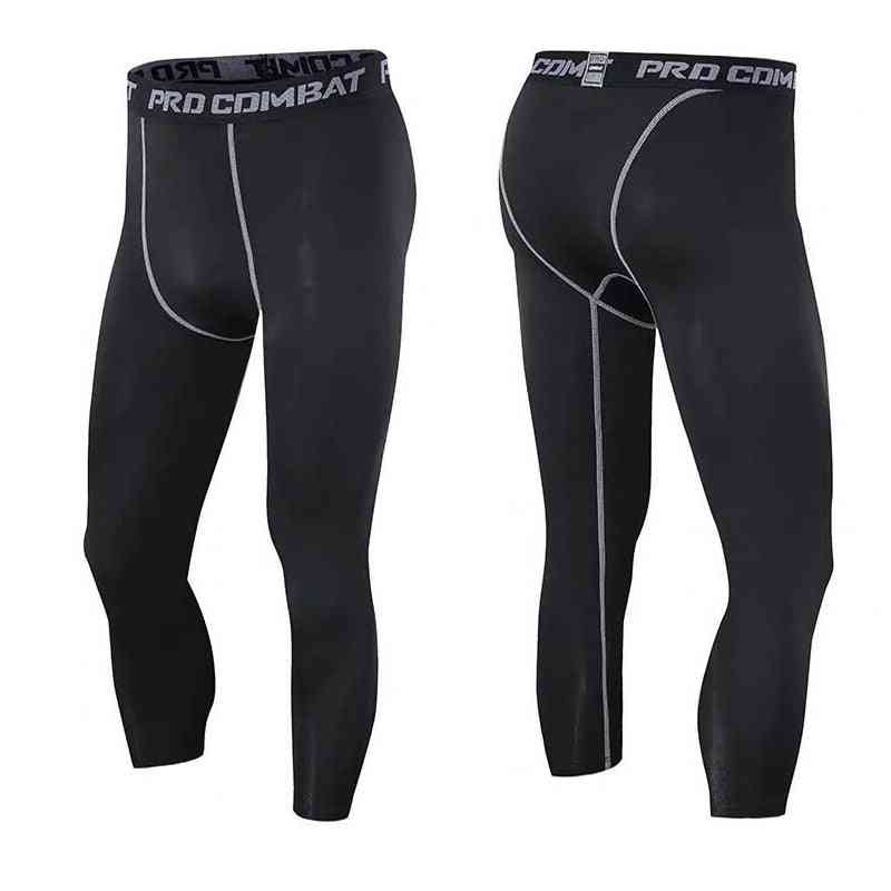 Men‘s Compression 3/4 Pants, Running Workout Tights