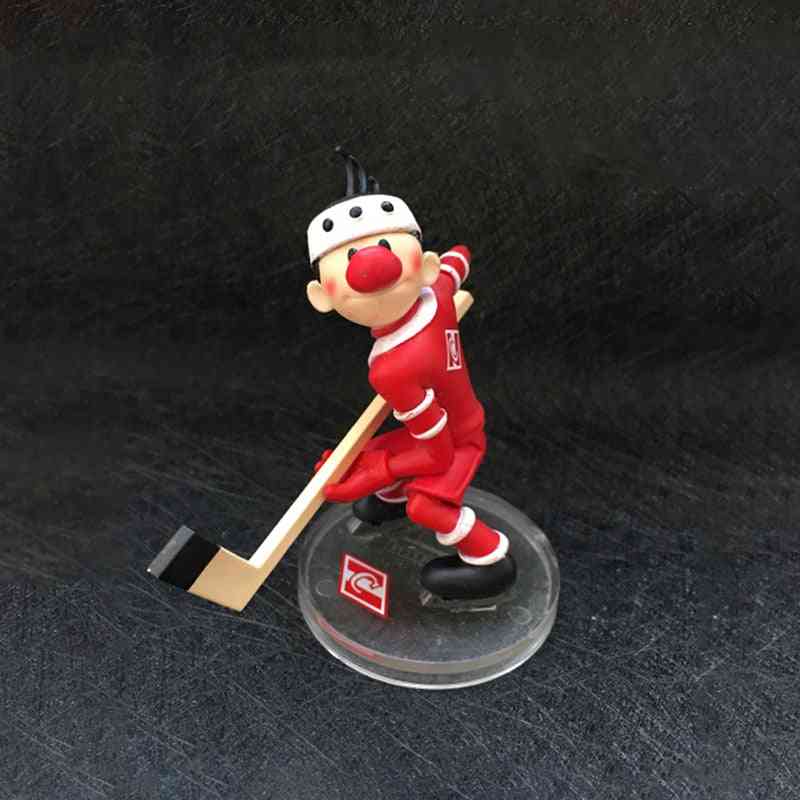Ice Hockey Player With Stick Little Men Figure Toy