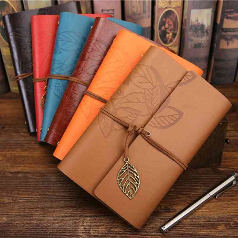 Mini Leather Bound Diary Notebook