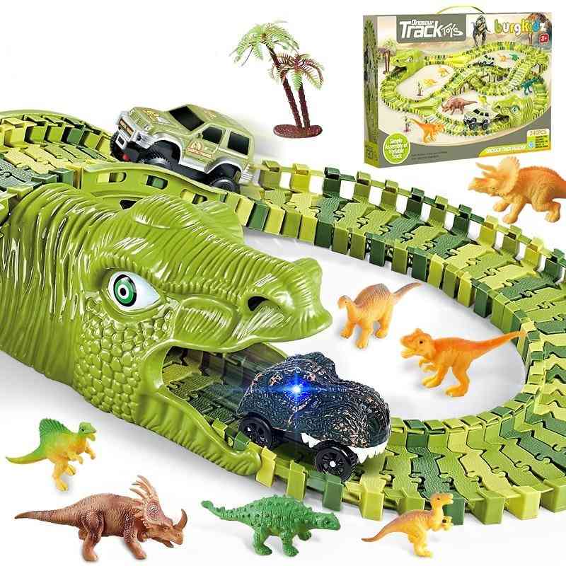 Dinozaver železniški avto dirkalni komplet igrač