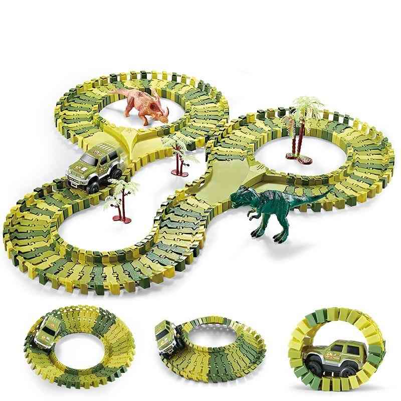 Set de jucărie pistă de curse dinozaur