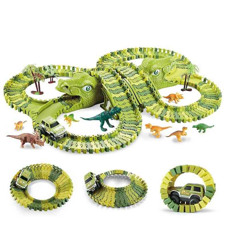 Set de jucărie pistă de curse dinozaur