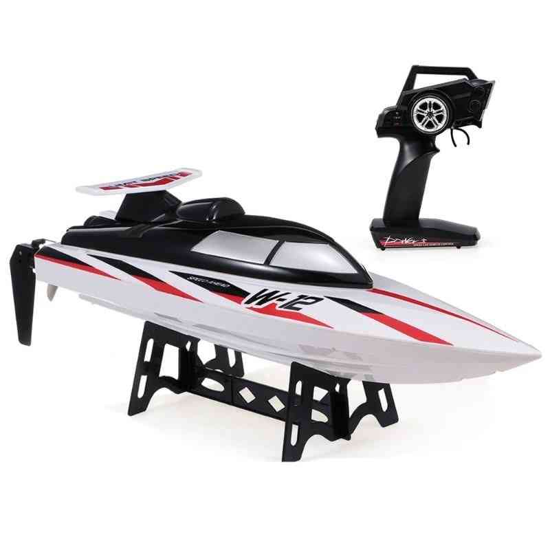 Rc båd 2,4 g radiostyret speedbåd kapsejer beskyttelse - udendørs motor rc racing båd skib legetøj til børn