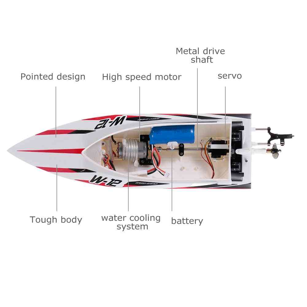 Rc boot 2.4g radiografisch bestuurbare speedboot kapseizen bescherming-buiten motor rc raceboot schip speelgoed voor kinderen