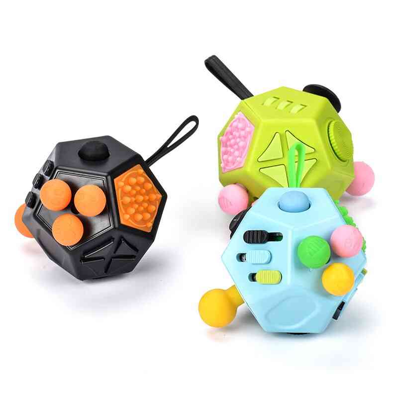 Rompecabezas alivia el estrés cubos mágicos, juguetes de escritorio de oficina rompecabezas antiestrés x2 cubo de juguete para adultos