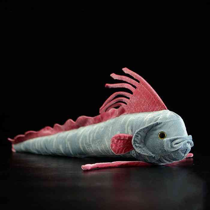 Tosielämän oarfish-muotoinen, täytetty erittäin pehmeä lelu lapsille (pituus 56cm)