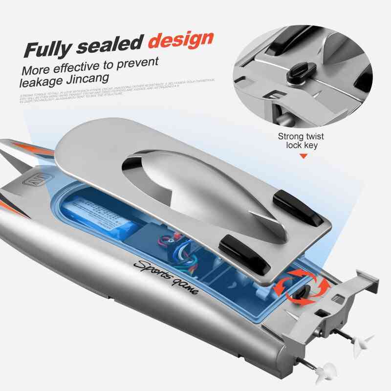 радио лодка за дистанционно управление - високоскоростна двойна моторна rc лодка, играчки за деца