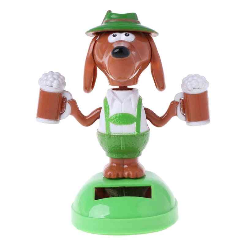 Solar Powered Beer Dog Bobble Toy