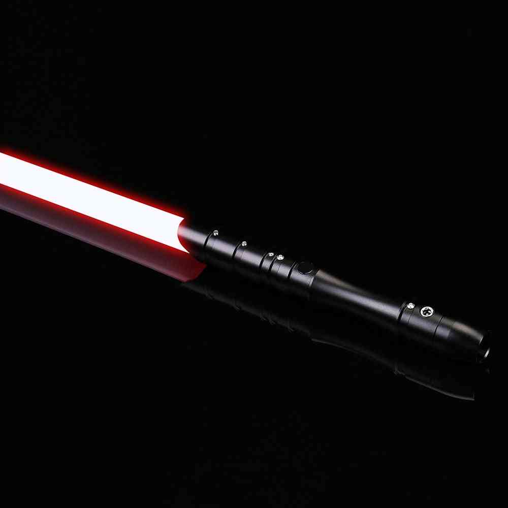 горещо продаван светлинен меч rgb метална дръжка промяна на цвета заключващ бластер foc тежък дуел