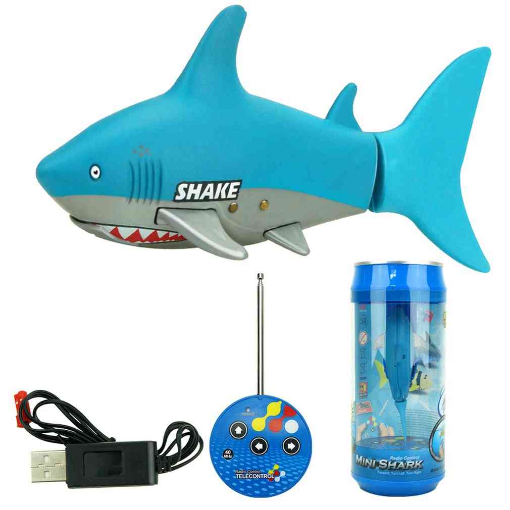 3310b 3ch Rc Shark Durable Fish Boat Submarine- Mini Radio Remote Control Electronic Toy