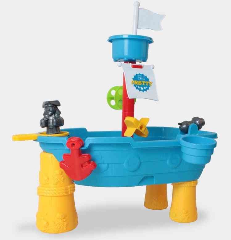 Børn kreative skib strand spand, havet vand-sand spil plast legetøj sæt
