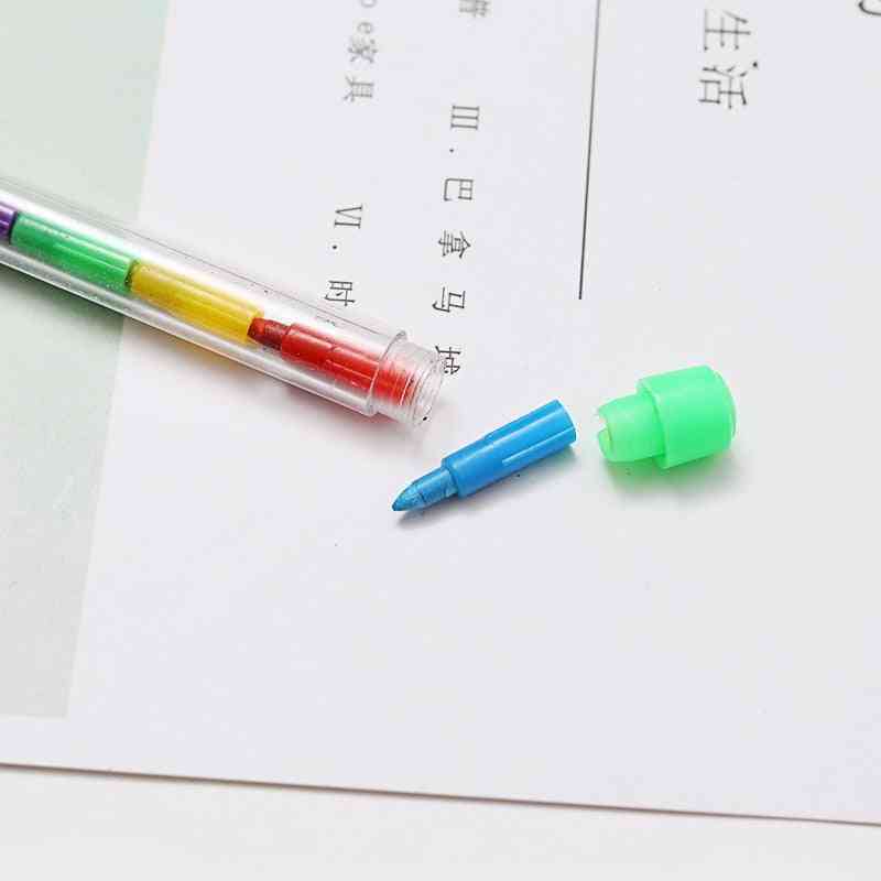 Diy vervangbare kleurpotloden oliepastel creatief kleurpotlood, graffiti-pen voor kinderen -