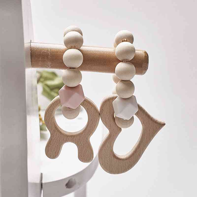 Nordic Style Wood Beads Pendant Ornaments Props Room