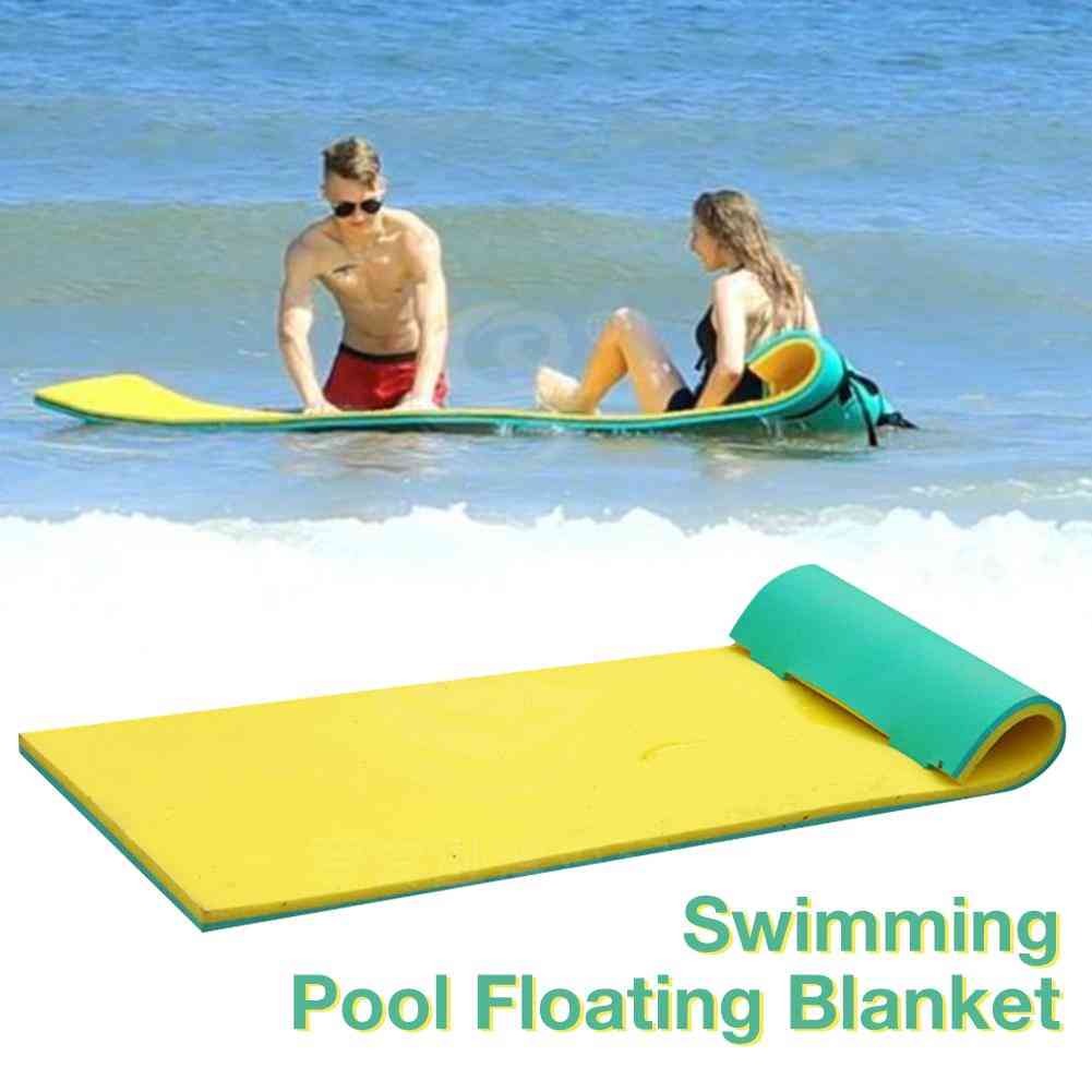 Galleggiante acqua materiale coperta acqua, tappetino galleggiante per giochi acquatici sport (170x55 cm) -