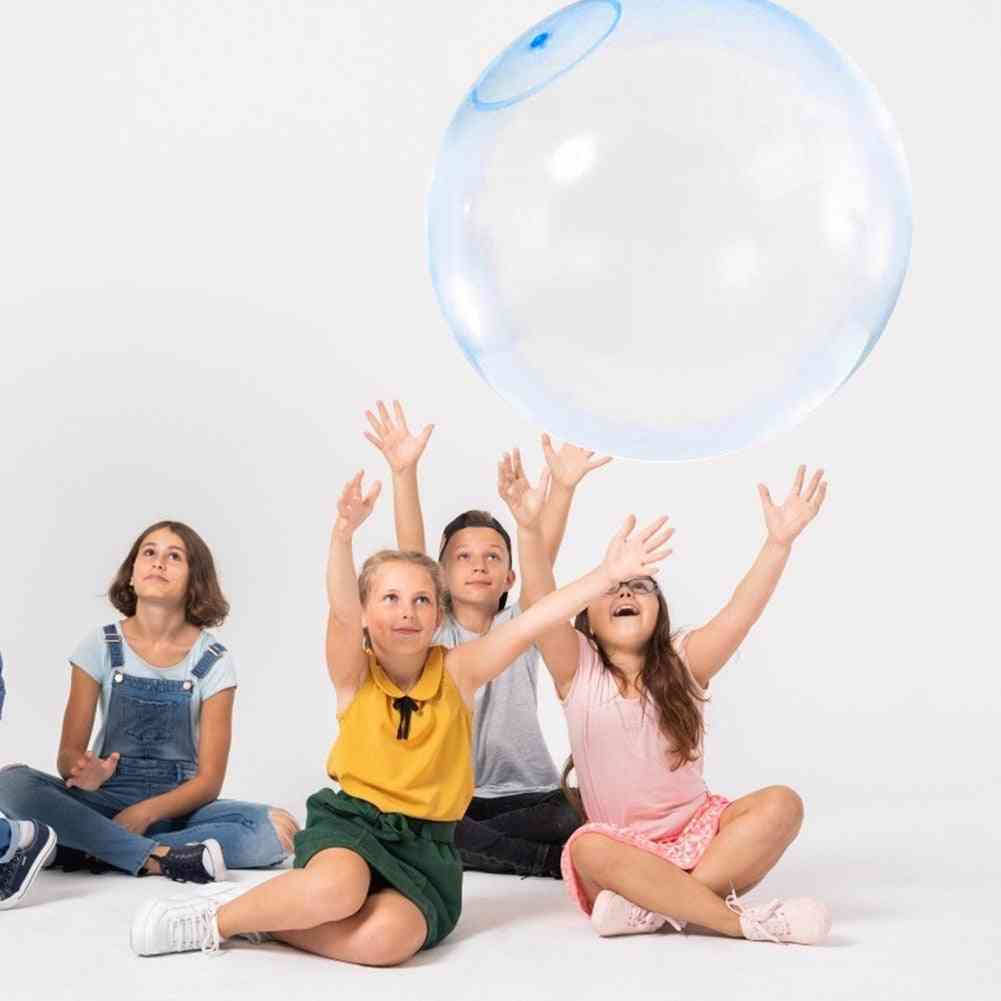 Magická bublinková guľa, naplnený balón, stlačiteľná nafukovačka