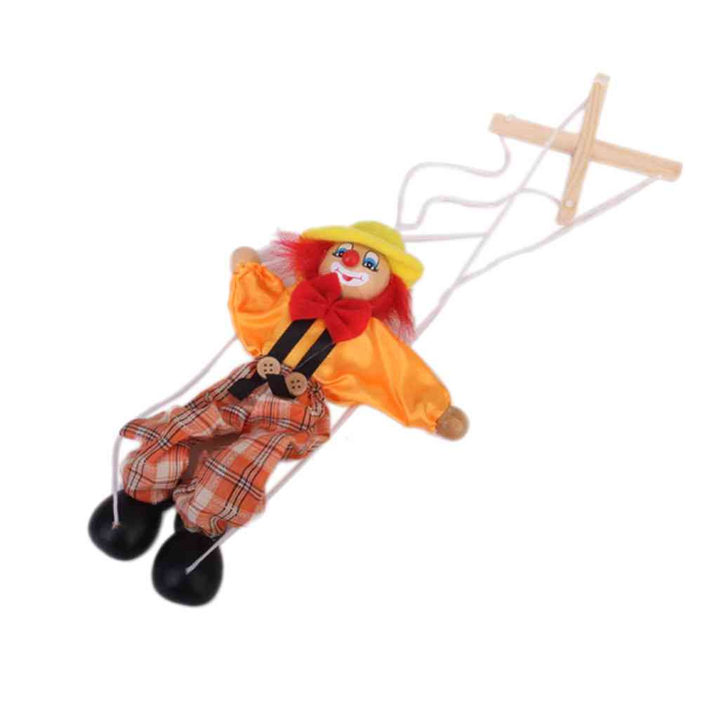 Drvena igračka marioneta marioneta klaun