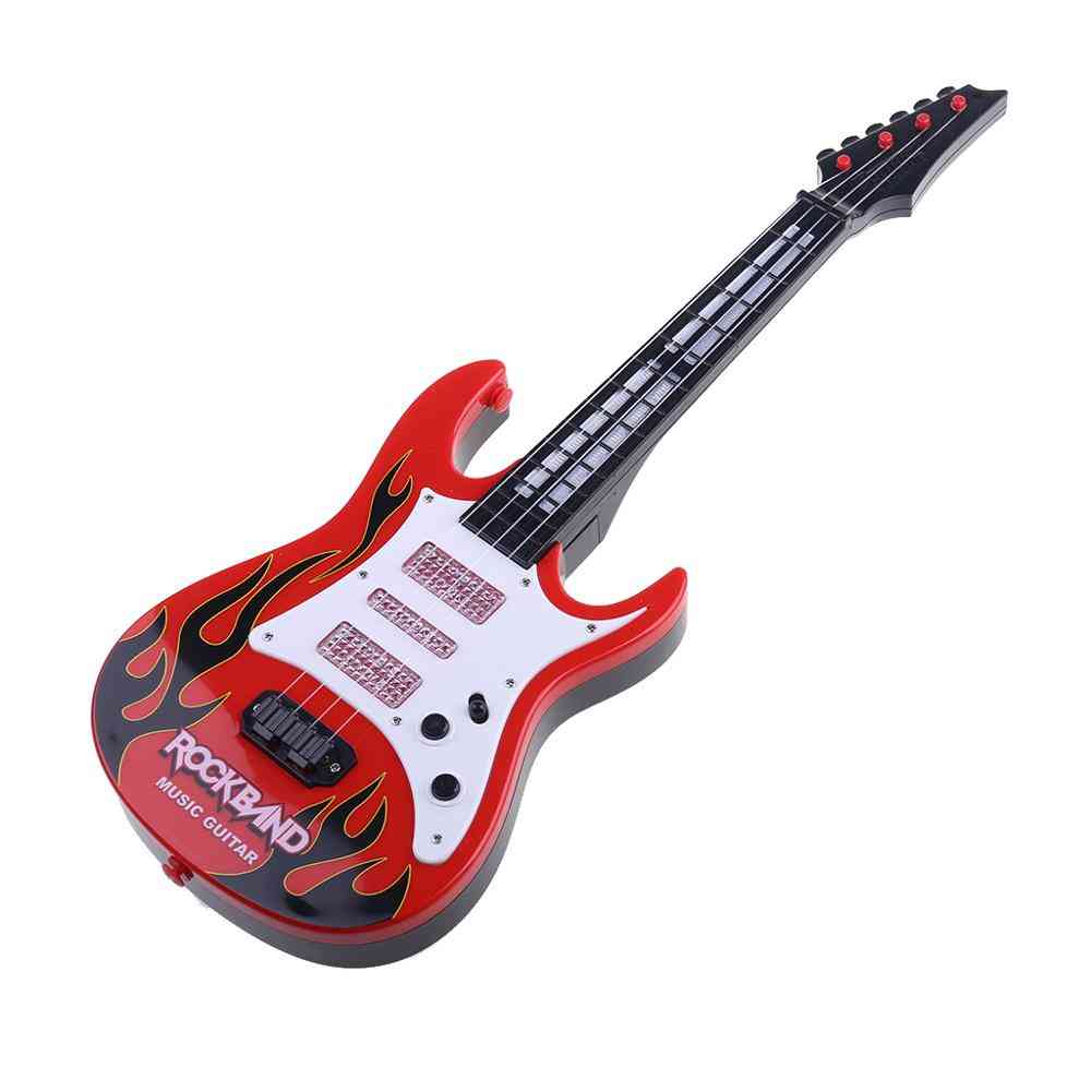 Music Electric Guitar 4 Strings Musical Instrument Educational Toy