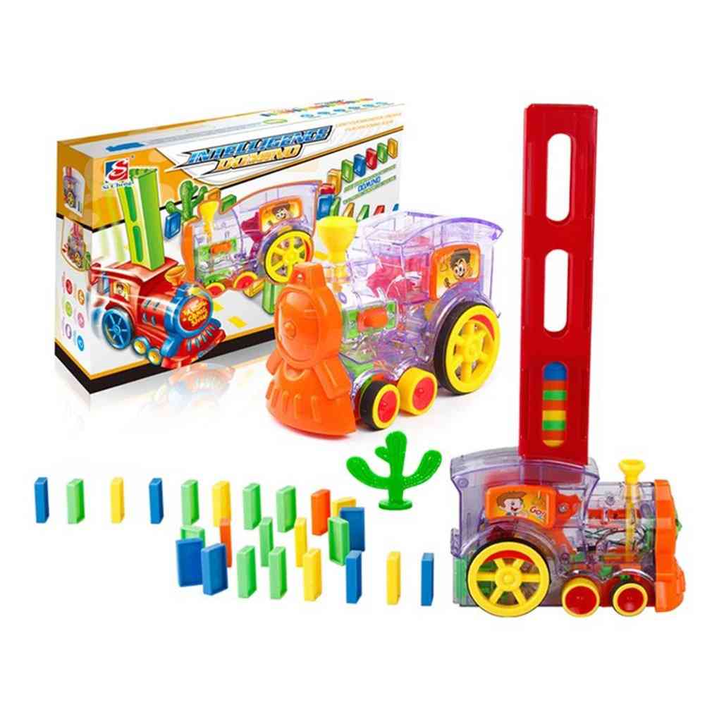 Electric Domino Train Car Vehicle-automatic Set Up