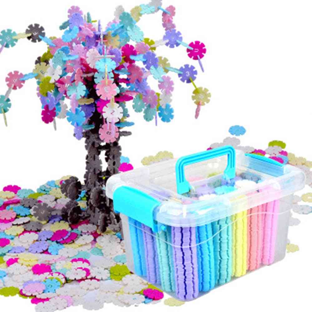 3d Puzzle Jigsaw Plastic Snowflake Building Model Toy