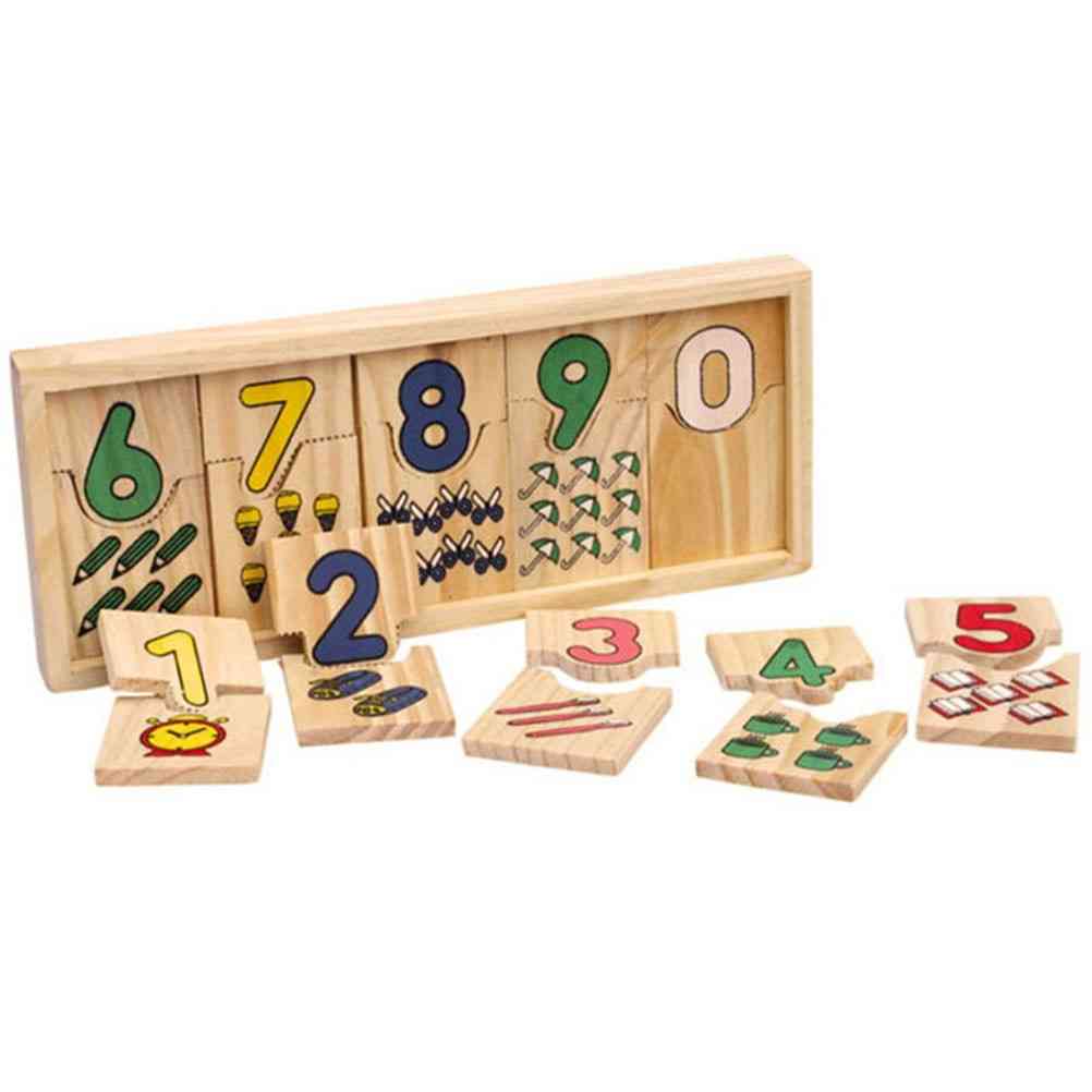 Koulutus montessori laatikko, digitaalinen kello matemaattisten numeroiden laskeminen vauva lapset
