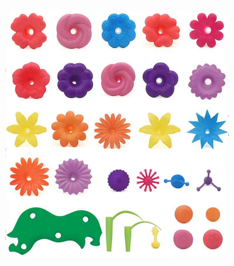 Børn perler blomster til piger arrangement haven pædagogisk legetøj
