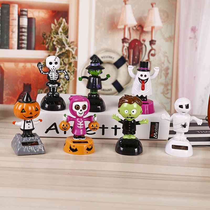 Funny Multi Style Solar Powered Christmas Halloween Dancing Pumpkin Zombie For Car, Table, Home Decor