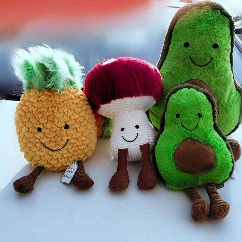 Cute Soft And Plush Fruits/plant Design-stuffed Toys For