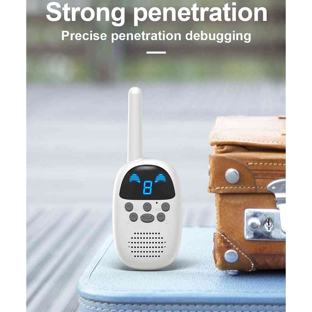 Giocattolo walkie talkie elettronico per bambini senza fili (85 * 51 * 32 mm) - blu