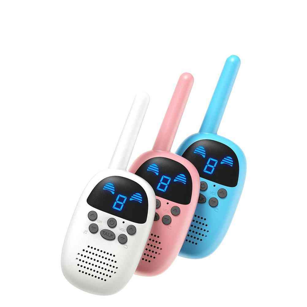 Elektroniczna, bezprzewodowa walkie talkie dla dzieci (85 * 51 * 32 mm) - niebieska