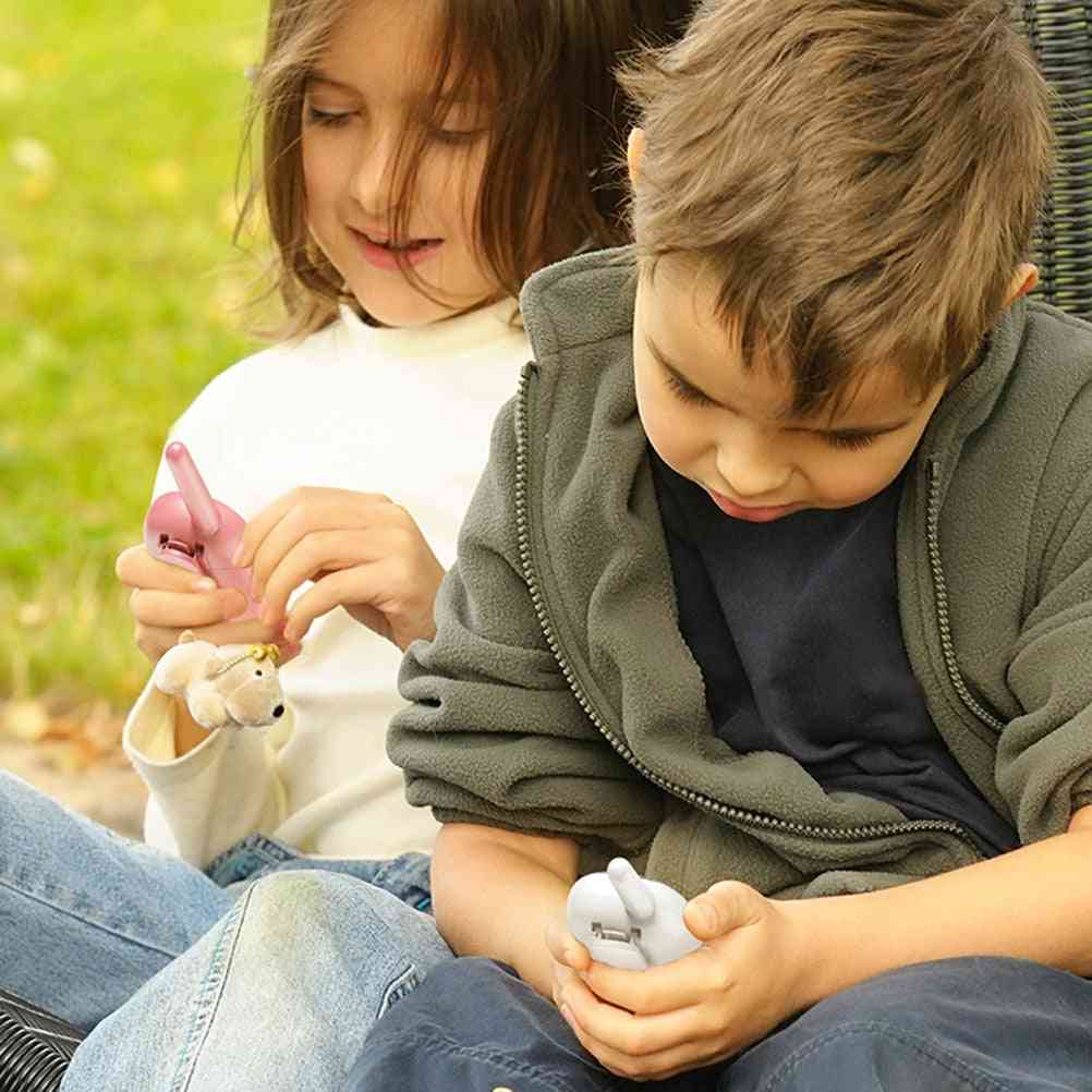 Barn elektronisk, trådløs walkie talkie leketøy (85 * 51 * 32mm) - blå