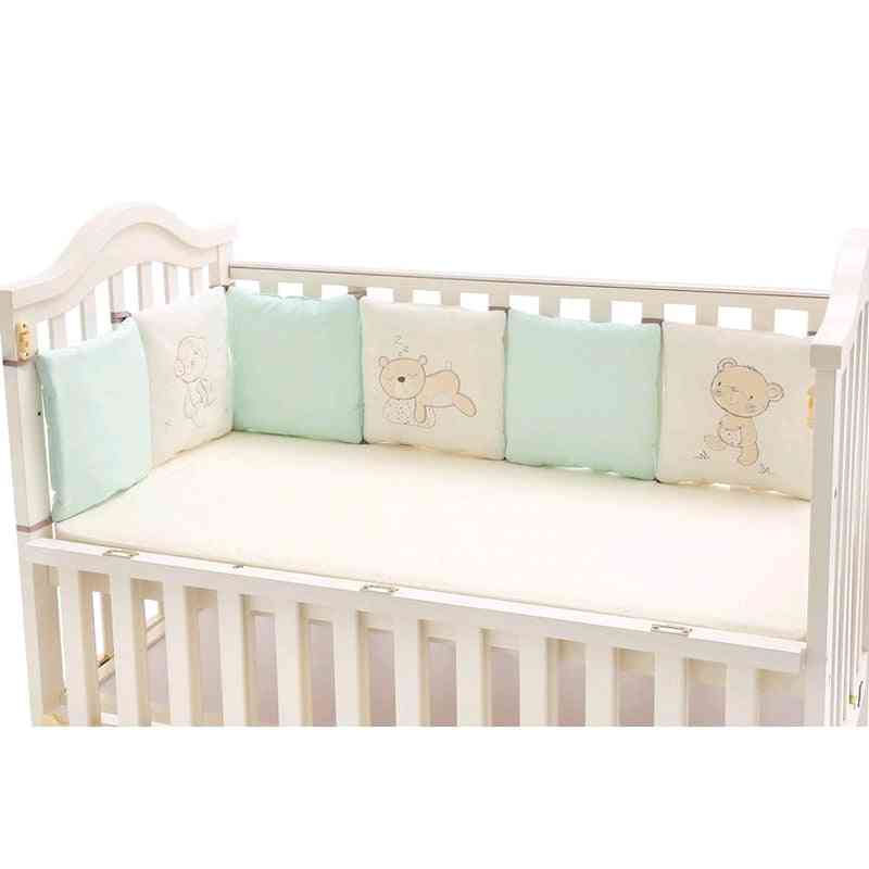 3d Baby Bed/crib Bumper-five-point Protection Buckle