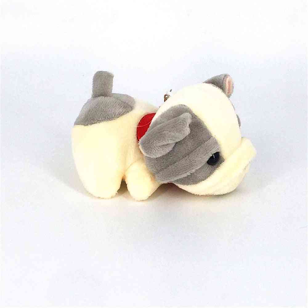 11 cm plyšový a plyšový dizajn pre psa - mäkká hračka na kľúčenky