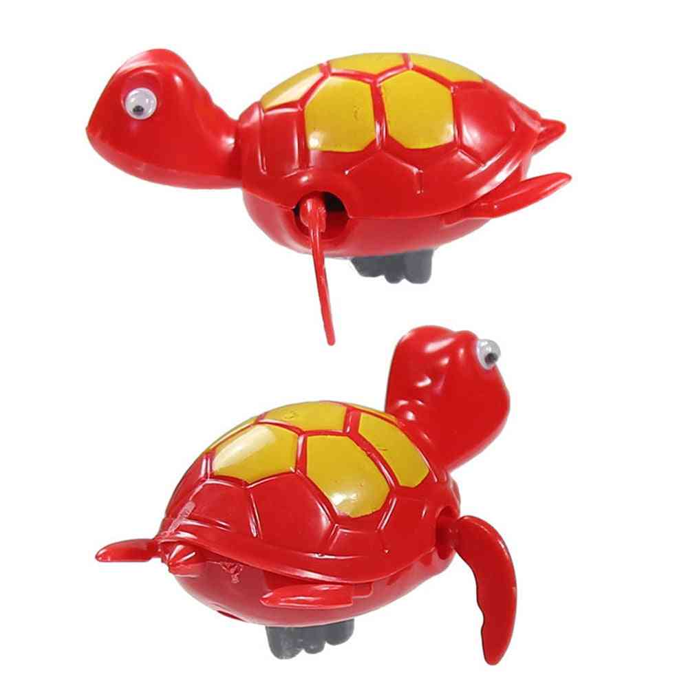Gyerekek vicces úszólánc teknősbaba fürdő újszülött ajándék vízi játékok