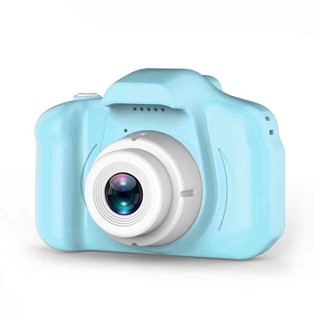 2 inch hd-scherm oplaadbare digitale minicamera - kinderen cartoon schattig camera speelgoed, outdoor fotografie rekwisieten voor kind verjaardagscadeau - blauw